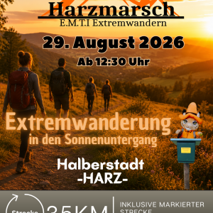 Harzmarsch 35Km Halberstadt Goldene Stunde - 29.08.2026