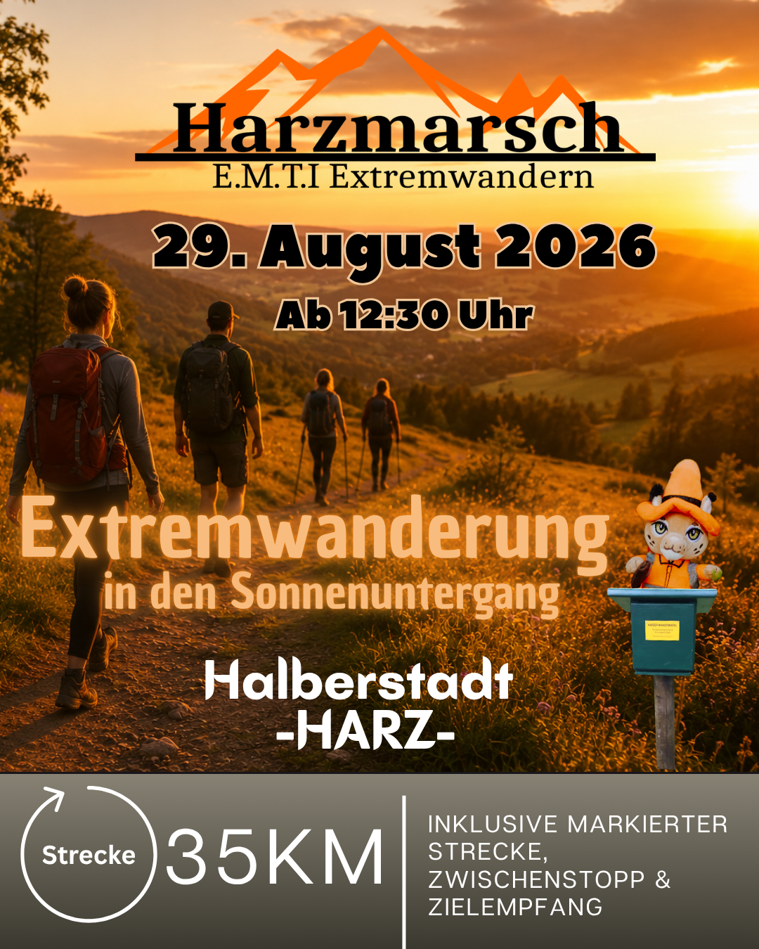 Harzmarsch 35Km Halberstadt Goldene Stunde - 29.08.2026