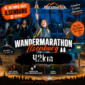 Harzmarsch 42Km Ilsenburg Wandermarathon 16.10.2027