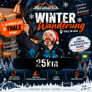 Harzmarsch 25Km Thale Winterwanderung - 11.12.2027