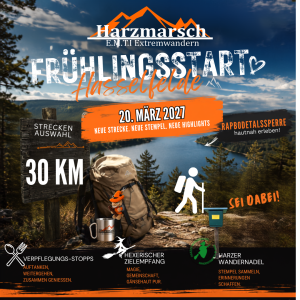 Harzmarsch 30Km Hasselfelde Frühlingsstart 20.03.2027