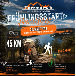Harzmarsch 45Km Hasselfelde Frühlingsstart 20.03.2027